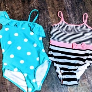 Girls swimsuit lot, 4T